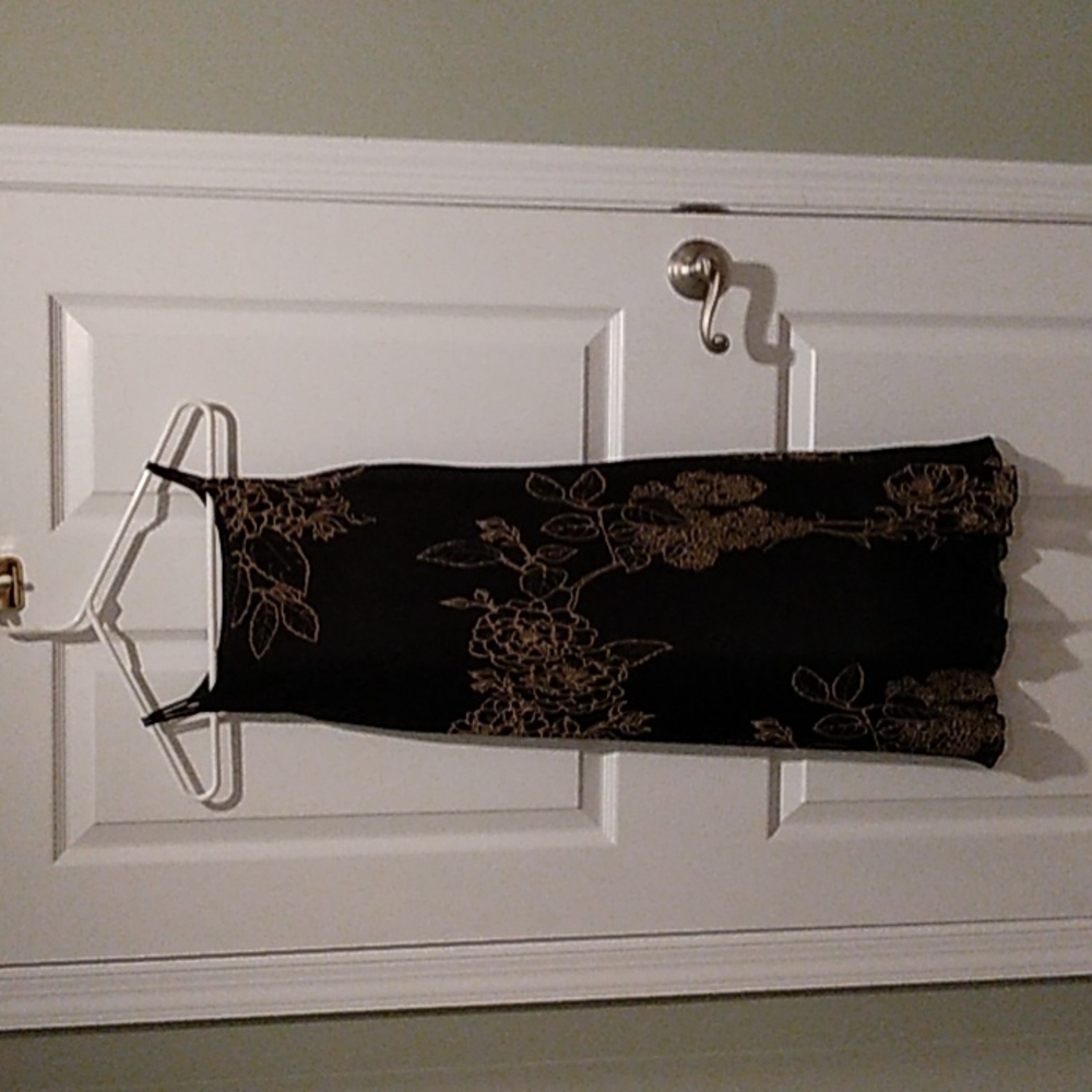 Black floral dress